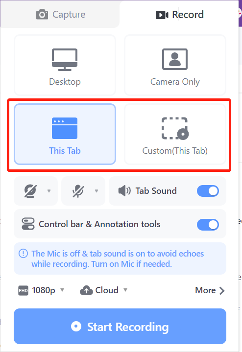 Cam Recording Effect