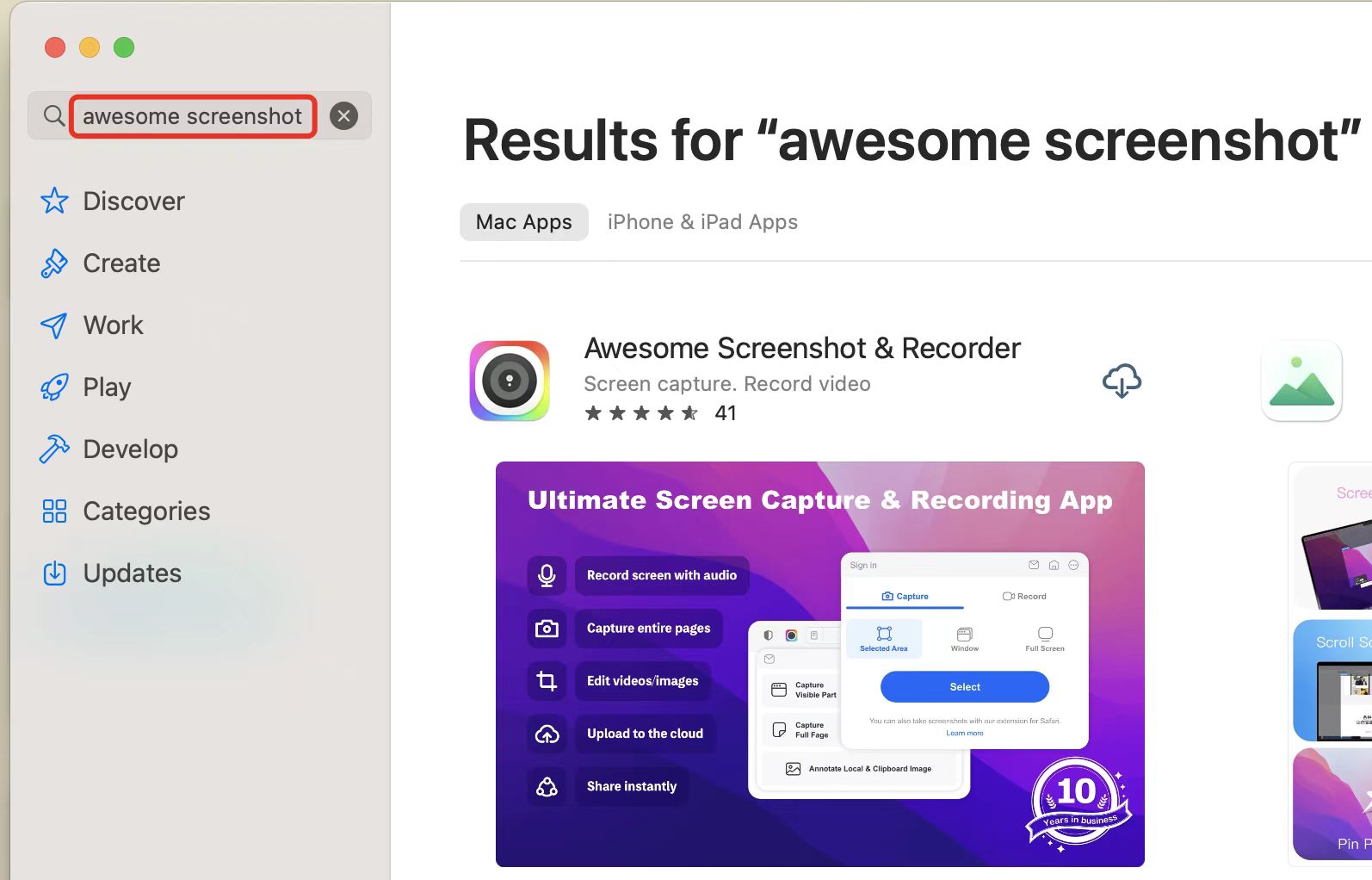 safari browser screenshot